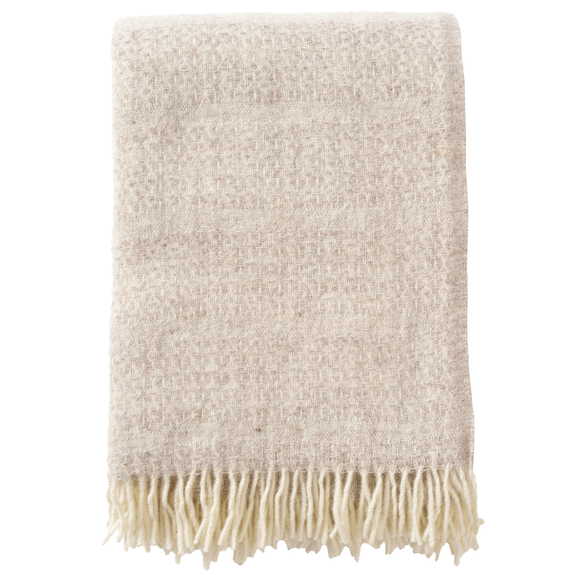 Klippan Lambswool Beige throw called Porto