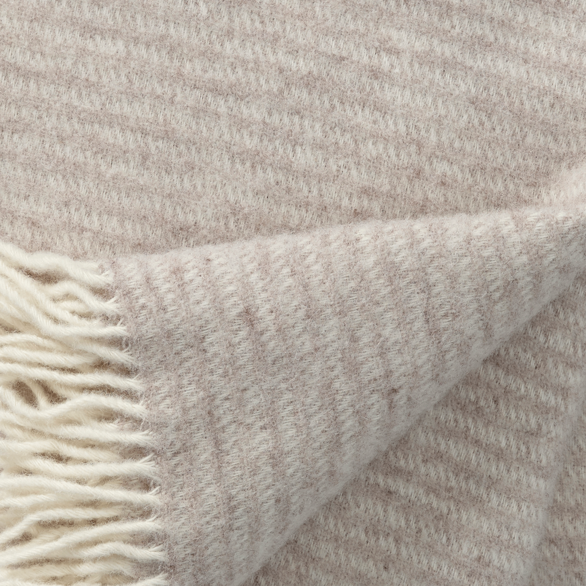 Close up of Ralph Beige lambswool Klippan Homestore