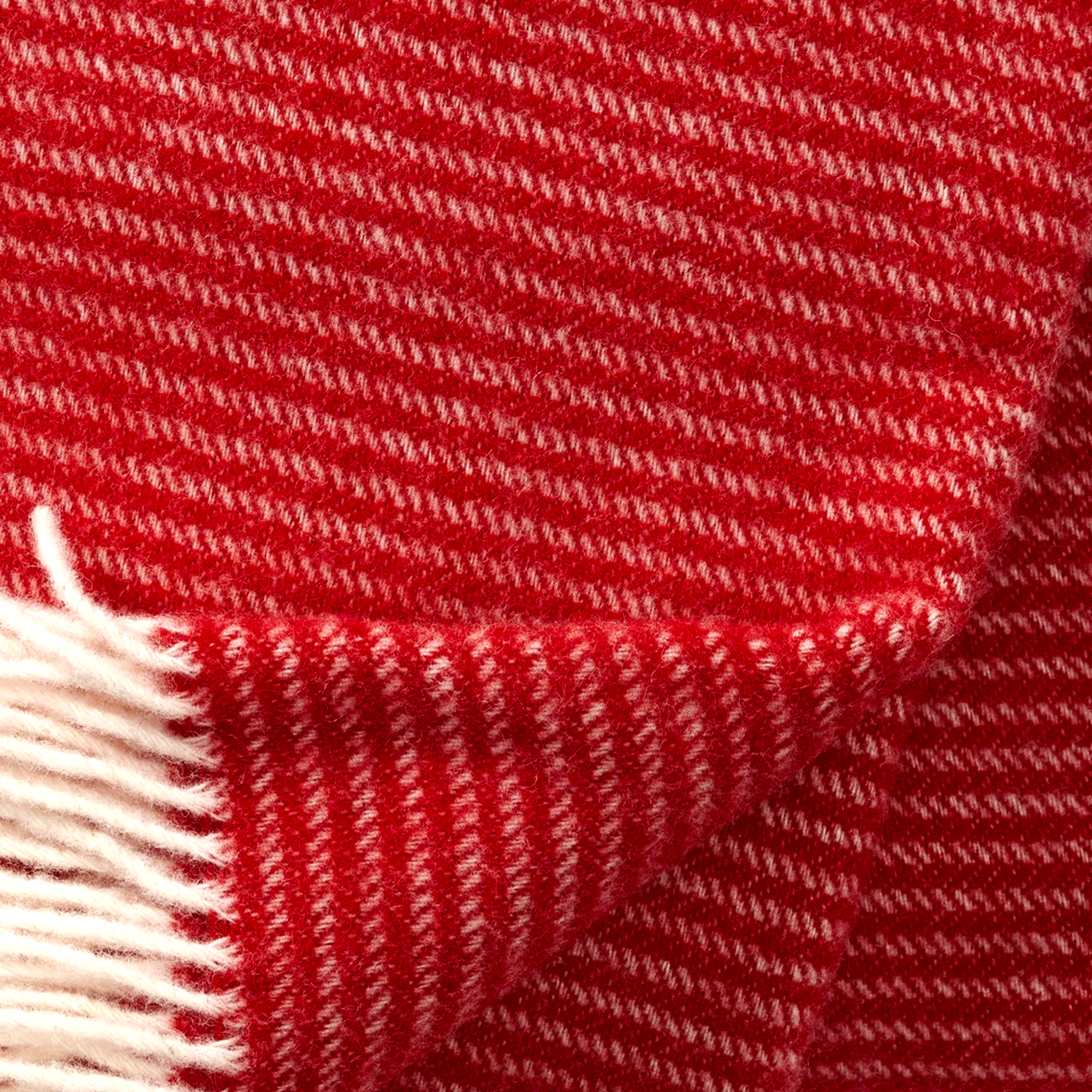 Close up of Ralph red showing texture and weave Klippan Homestore