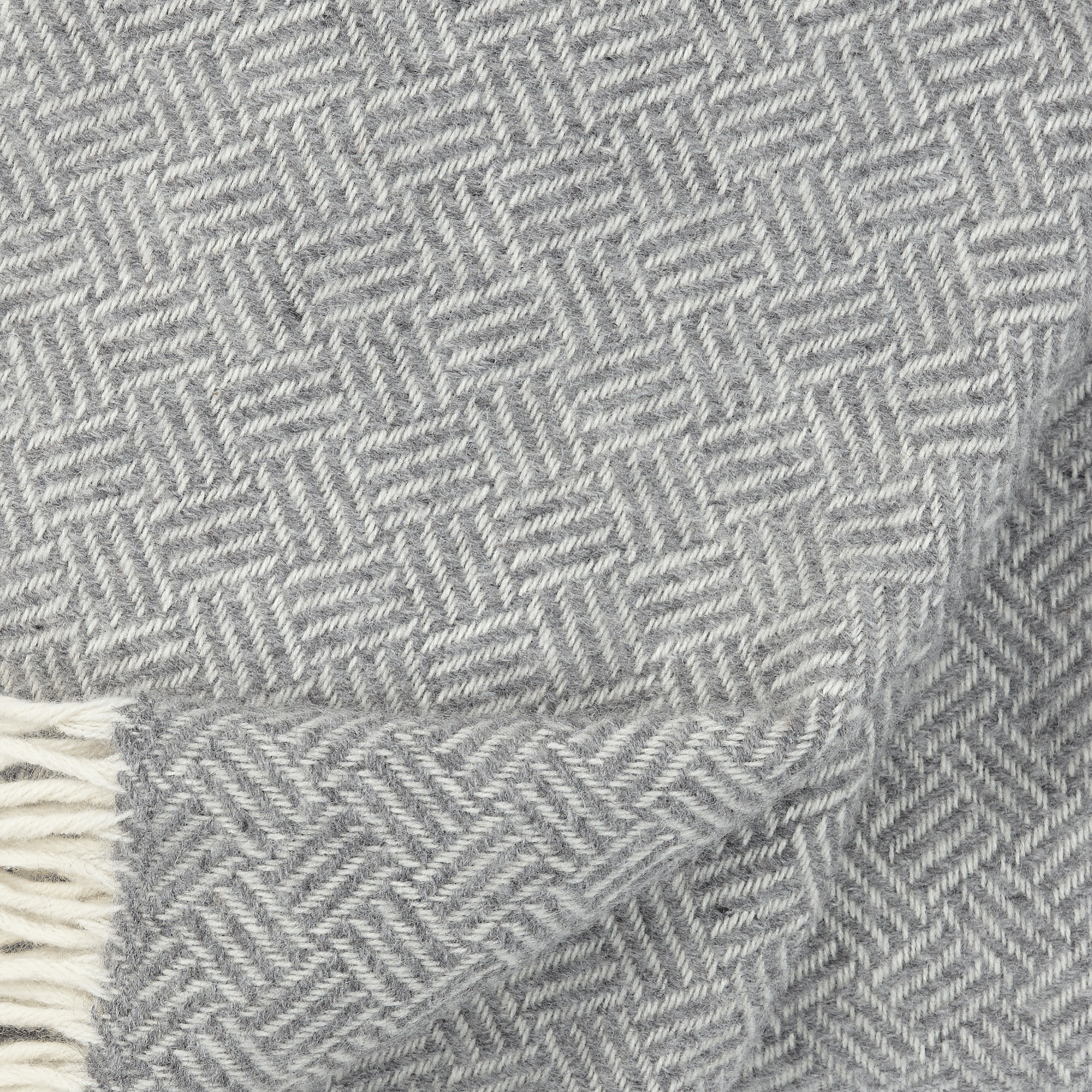 Close up detail of Samba grey throw