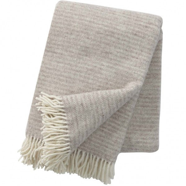 Ralph Beige Lambswool Blanket Klippan Homestore
