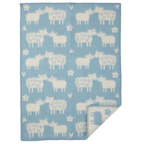Bää Eco Lambswool Blanket Blue - Northlight Homestore