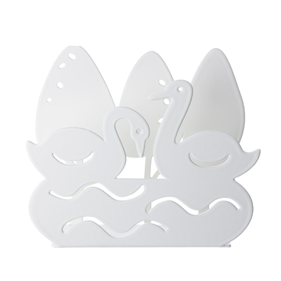 Swan White Napkin Holder - Northlight Homestore