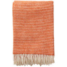 Klippan Ralph lambswool blanket in orange colourway