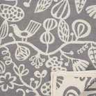 Klippan's Botanical garden cotton blanket showing close up of texture