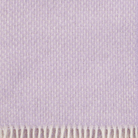 Close up of the weave, Preppy lilac lambswool throw
