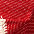 Close up of Ralph red showing texture and weave Klippan Homestore