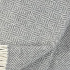 Close up detail of Samba grey throw