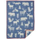 Forest Blue Eco Wool Blanket - Northlight Homestore