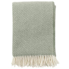 Klippan Preppy Dusty green lambswool hrow