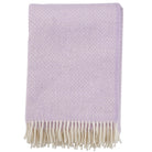 Preppy Lilac Lambswool throw from Klippan
