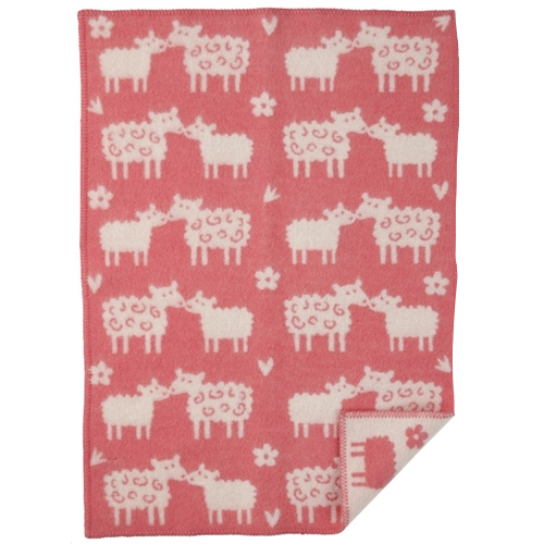 Bää Eco Lambswool Blanket Pink - Northlight Homestore