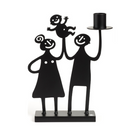 Family Black Small Candle Holder - Northlight Homestore