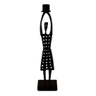 Woman Black Medium Candle Holder - Northlight Homestore