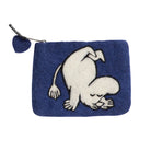 Moomin Up & Down Felt Purse Blue - Northlight Homestore