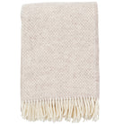 Klippan Yllefabrik Preppy Beige melange lambswool throw