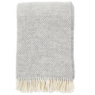 Klippan Homestore Grey Preppy Lambswool throw
